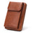 Stylish PU Leather Women Phone Bag Zipper Coin Purse Crossbody Bag - Brown - 4