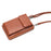 Stylish PU Leather Women Phone Bag Zipper Coin Purse Crossbody Bag - Brown - 5