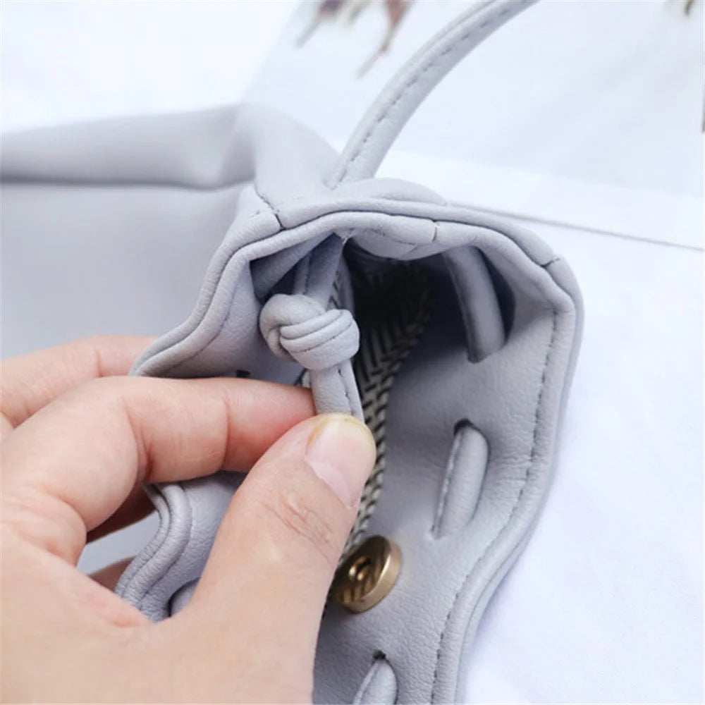 Mini Phone Crossbody Bag Shoulder Bag Smartphone Carry Pouch Daypack with Drawstring Closure - Green - 7