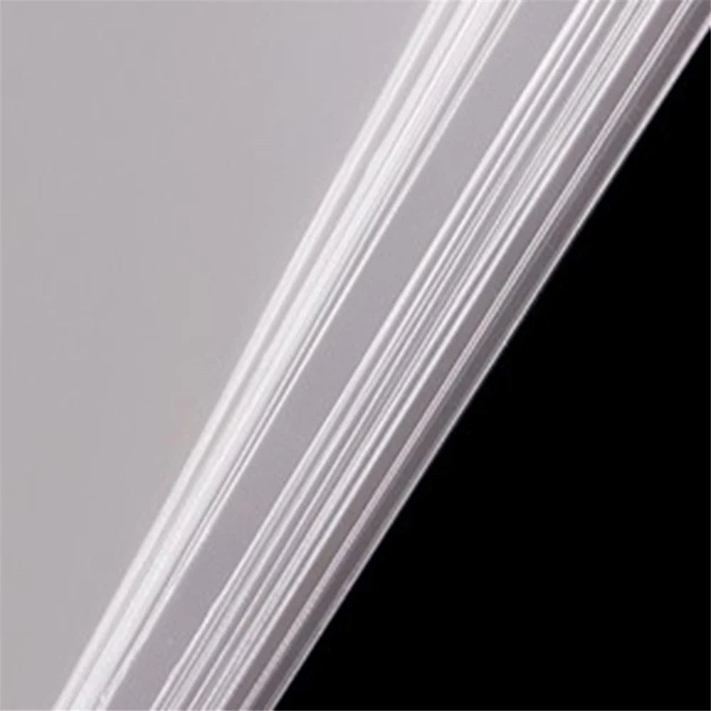 100Pcs 12x17cm Transparent Self Seal OPP Packing Bag Jewelry Stationery Clothes Storage Bag, Double Layer 0.08mm - 5