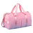 Large Capacity Travel Bag Sports Duffel Bag Waterproof Luggage Bag with Shoes Compartment - Pink - 1