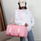 Large Capacity Travel Bag Sports Duffel Bag Waterproof Luggage Bag with Shoes Compartment - Pink - 2