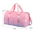 Large Capacity Travel Bag Sports Duffel Bag Waterproof Luggage Bag with Shoes Compartment - Pink - 4