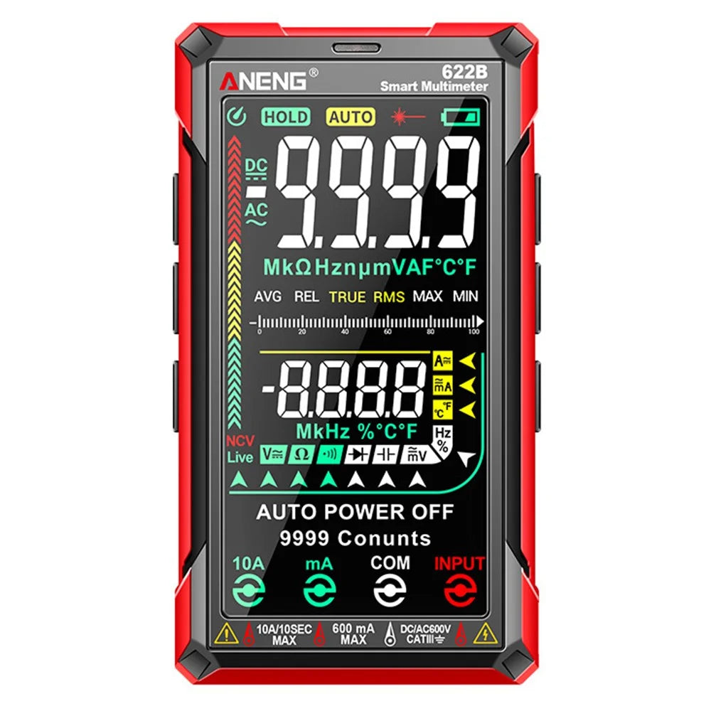 ANENG 622B Touch Screen Multimeter Smart Anti-Burn Digital High Precision Multimeter with LED Light - 1