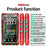 ANENG 622B Touch Screen Multimeter Smart Anti-Burn Digital High Precision Multimeter with LED Light - 3
