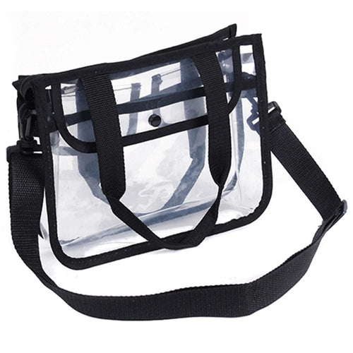 Clear EVA Bag Makeup Cosmetic Toiletry Organizer Tote Bag Waterproof Handbag for Travel, Swimming, Gym - 1