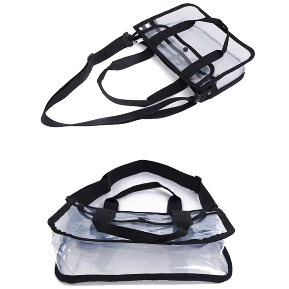 Clear EVA Bag Makeup Cosmetic Toiletry Organizer Tote Bag Waterproof Handbag for Travel, Swimming, Gym - 6