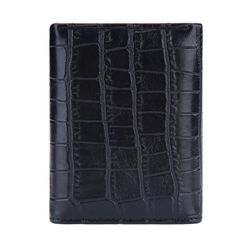 BAELLERRY N8322 Stone Texture Women PU Leather Short Wallet Cash Card Holder Bag - Black - 3