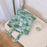 Pattern Printing Cotton+Canvas Bag Large Capacity Shoulder Bag for Shopping Office School - Green / Rabbit - 3