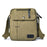 Stylish Men Canvas Messenger Bag Multi-pocket Single Shoulder Crossbody Bag - Khaki - 1