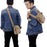Stylish Men Canvas Messenger Bag Multi-pocket Single Shoulder Crossbody Bag - Khaki - 3
