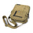 Stylish Men Canvas Messenger Bag Multi-pocket Single Shoulder Crossbody Bag - Khaki - 6