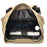 Canvas Hiking Backpack Camping Teenager Rucksack Shoulders Bag for School Weekend Travel, Size: L - Khaki - 2