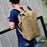 Hiking Camping Rucksack Canvas Travel Backpack Laptop Shoulders Bag, Size: S - Khaki - 3