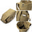 Hiking Camping Rucksack Canvas Travel Backpack Laptop Shoulders Bag, Size: S - Khaki - 5