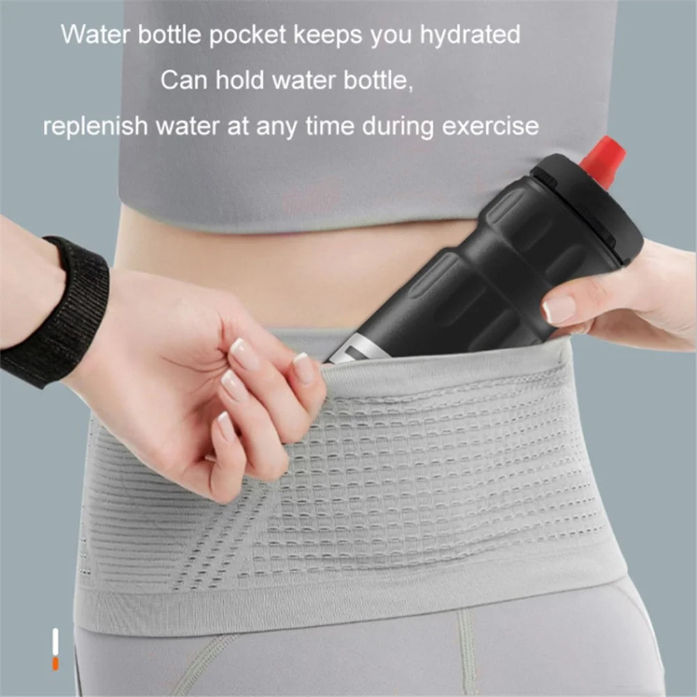 COOLFCA Outdoor Running Sports Waist Bag High Elastic Phone Pouch, Size: 14x65cm, for 65-105cm Waist - Black - 4