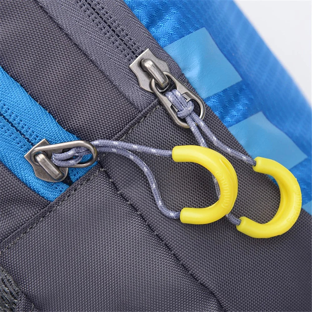 JUNLETU Men Women Chest Bag Nylon Single Shoulder Crossbody Bag with Detachable Bottle Bag - Blue - 5