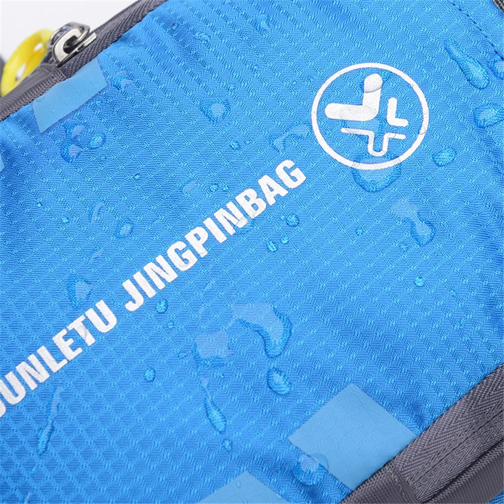 JUNLETU Men Women Chest Bag Nylon Single Shoulder Crossbody Bag with Detachable Bottle Bag - Blue - 6
