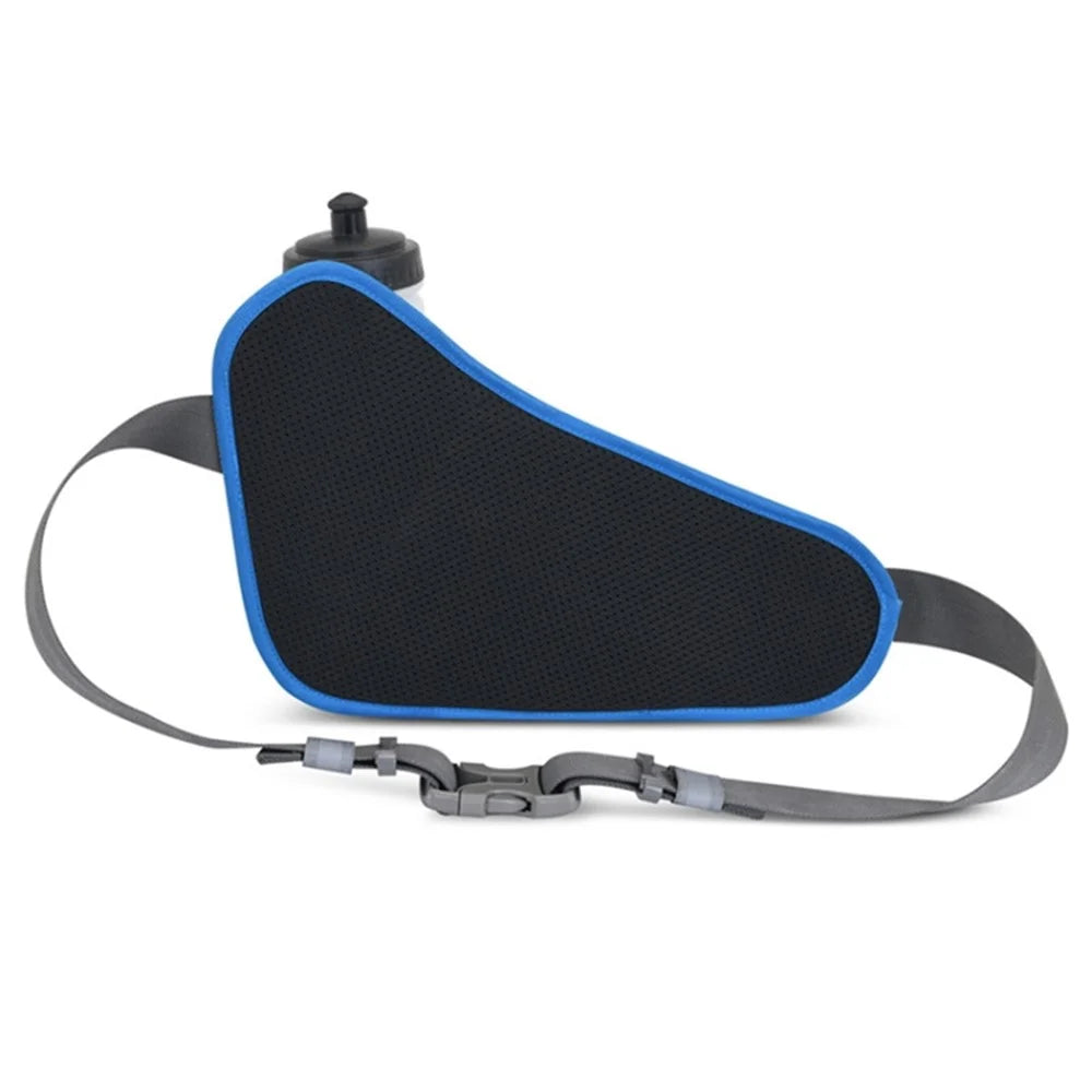 Hiking Fanny Pack Water Bottle Holder Outdoor Sport Running Waist Bag for Cycling Dog Walking - Blue - 2