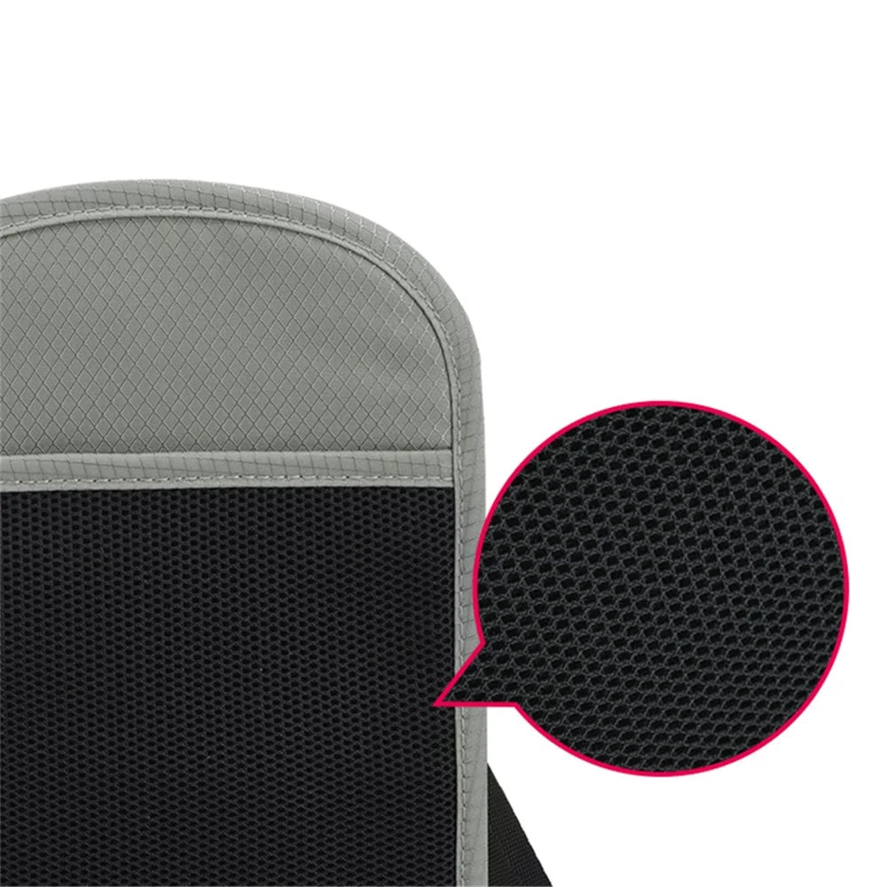 JUNLETU RFID Blocking Travel Passport Bag Credit Cards Tickets Storage Nylon Crossbody Neck Hanging Bag - Light Grey - 6
