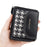 BAELLERRY N1896 PU Leather Short Wallet Houndstooth Pattern Women's Zipper Coin Purse Card Holder - Black - 6