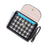 BAELLERRY N1896 PU Leather Short Wallet Houndstooth Pattern Women's Zipper Coin Purse Card Holder - Black - 7