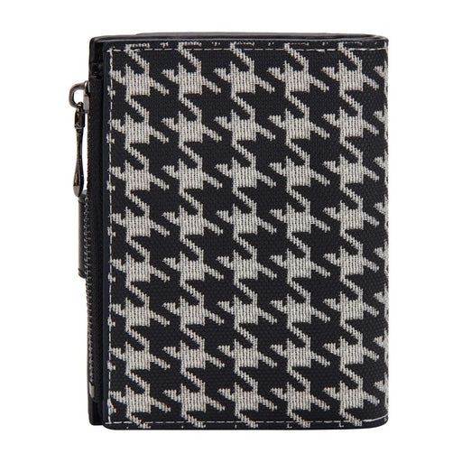 BAELLERRY N5022 Women's Multi-Card Wallet PU Leather Houndstooth Pattern Zipper Coin Purse Money Bag - Black - 2
