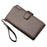 BAELLERRY S1063 Men Long Wallet Cellphone Holder Zipper PU Leather Clutch with Hand Strap - Coffee - 1