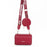BAELLERRY N1897 PU Leather Crossbody Bag Litchi Texture Women Shoulder Handbag with Coin Purse Pouch - Wine Red - 2
