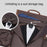 PU Leather Men Suit Storage Bag Large Capacity Waterproof Travel Luggage Tote Crossbody Bag - Brown - 3