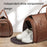 PU Leather Men Suit Storage Bag Large Capacity Waterproof Travel Luggage Tote Crossbody Bag - Brown - 4