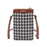 BAELLERRY N8702 Ultra-light Gird Pattern Bag Girls PU Leather Crossbody Bag Women Travel Phone Shoulder Bag - Brown - 3