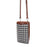 BAELLERRY N8702 Ultra-light Gird Pattern Bag Girls PU Leather Crossbody Bag Women Travel Phone Shoulder Bag - Brown - 6
