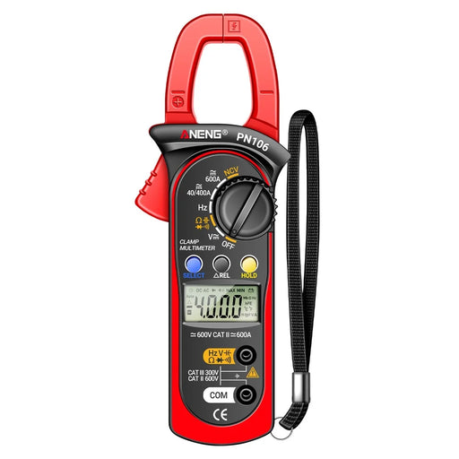 ANENG PN106 AC / DC Clamp Current Multimeter Digital Display 4000 Counts Pliers Meter with Lanyard - 1