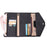 RFID Blocking Card Holder Wallet PU Leather Tri-Fold Travel Passport Bag Document Organizer - Black - 1