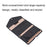RFID Blocking Card Holder Wallet PU Leather Tri-Fold Travel Passport Bag Document Organizer - Black - 3