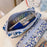 Coin Key Toiletries Storage Bag Pattern Cosmetic Organizer Cotton Cloth+Canvas Makeup Pouch - Blue Cat - 3