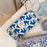 Coin Key Toiletries Storage Bag Pattern Cosmetic Organizer Cotton Cloth+Canvas Makeup Pouch - Blue Cat - 4
