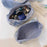 Coin Key Toiletries Storage Bag Pattern Cosmetic Organizer Cotton Cloth+Canvas Makeup Pouch - Blue Cat - 5