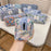 Coin Key Toiletries Storage Bag Pattern Cosmetic Organizer Cotton Cloth+Canvas Makeup Pouch - Blue Cat - 6