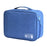 300D Cationic Zipper Bag Water-Resistant Data Cable Digital Accessories Carrying Pouch Power Bank Handbag - Sky Blue - 1