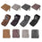 DEABOLAR Men Short Wallet RFID Blocking Vintage PU Leather Zipper Card Bag - Brown - 7