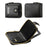 DEABOLAR Retro PU Leather Men Short Wallet Zipper Cards Cash Coins Holder Bag - Black - 2