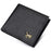 Business Men Slim Horizontal PU Leather Short Wallet Card Cash Storage Bag - Black - 1