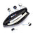 Zipper Closure Men Clutch Cards Coins Cellphone Holder Long Purse PU Leather Wallet - Black - 4