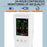 Air Quality Monitor 9-in-1 Formaldehyde Detector Temperature Humidity CO2 Meter Sensor Detect PM2.5 / PM10 - White - 2