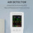 Air Quality Monitor 9-in-1 Formaldehyde Detector Temperature Humidity CO2 Meter Sensor Detect PM2.5 / PM10 - White - 3