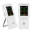 Air Quality Monitor 9-in-1 Formaldehyde Detector Temperature Humidity CO2 Meter Sensor Detect PM2.5 / PM10 - White - 7