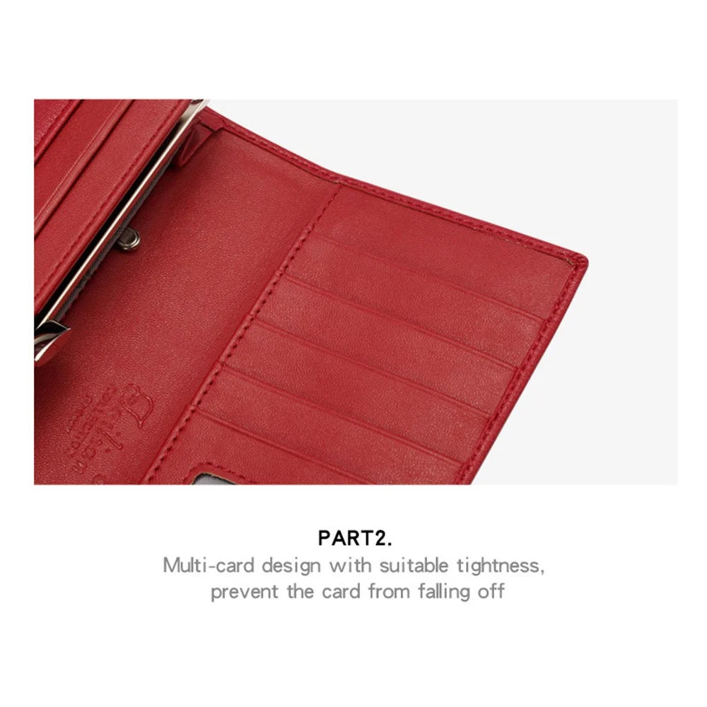 TAILIAN T8806-073 Crocodile Texture Women Long Wallet PU Leather Clutch Bag Cards Cash Holder Purse - Red - 7