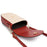 TAILIAN TC111-005 Canvas Texture PU Leather Women Small Crossbody Bag Phone Cosmetics Carrying Bag - Red - 3